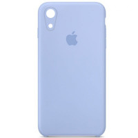 Чехол Silicone Case Square Full Camera Protective (AA) для Apple iPhone XR (6.1) - Голубой / Lilac Blue