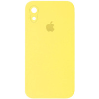 Чохол Silicone Case Square Full Camera Protective (AA) для Apple iPhone XR (6.1) - Жовтий / Yellow