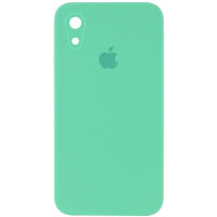 Custodia Silicone Case Square Full Camera Protective (AA) per Apple iPhone XR (6.1) - Verde / Spearmint