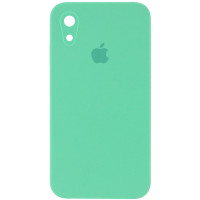 Чохол Silicone Case Square Full Camera Protective (AA) для Apple iPhone XR (6.1) - Зелений / Spearmint