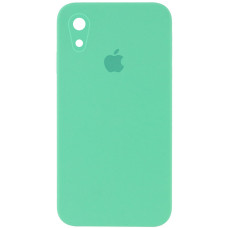 Чехол Silicone Case Square Full Camera Protective (AA) для Apple iPhone XR (6.1) - Зеленый / Spearmint