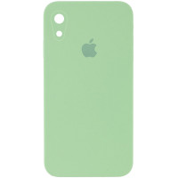 Чохол Silicone Case Square Full Camera Protective (AA) для Apple iPhone XR (6.1) - М'ятний / Mint