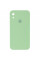 Чохол Silicone Case Square Full Camera Protective (AA) для Apple iPhone XR (6.1) - М'ятний / Mint - фото