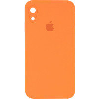 Чохол Silicone Case Square Full Camera Protective (AA) для Apple iPhone XR (6.1) - Помаранчевий / Papaya