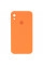 Чохол Silicone Case Square Full Camera Protective (AA) для Apple iPhone XR (6.1) - Помаранчевий / Papaya - фото