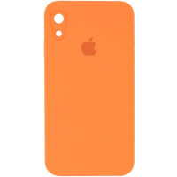 Custodia Silicone Case Square Full Camera Protective (AA) per Apple iPhone XR (6.1) - Arancione / Papaya