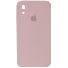 Чохол Silicone Case Square Full Camera Protective (AA) для Apple iPhone XR (6.1) - Рожевий / Pink Sand