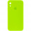 Чехол Silicone Case Square Full Camera Protective (AA) для Apple iPhone XR (6.1) - Салатовый / Neon green