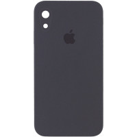 Чехол Silicone Case Square Full Camera Protective (AA) для Apple iPhone XR (6.1) - Серый / Dark Gray