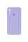 Чехол Silicone Case Square Full Camera Protective (AA) для Apple iPhone XR (6.1) - Сиреневый / Dasheen - фото