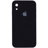 Чехол Silicone Case Square Full Camera Protective (AA) для Apple iPhone XR (6.1) - Черный / Black