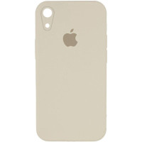 Custodia Silicone Case Square Full Camera Protective (AA) per Apple iPhone XR (6.1) - Beige / Antique White