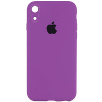 Custodia Silicone Case Square Full Camera Protective (AA) per Apple iPhone XR (6.1) - Viola / Grape