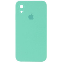 Custodia Silicone Case Square Full Camera Protective (AA) per Apple iPhone XR (6.1) - Turchese / Turquoise