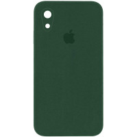 Чехол Silicone Case Square Full Camera Protective (AA) для Apple iPhone XR (6.1) - Зеленый / Cyprus Green