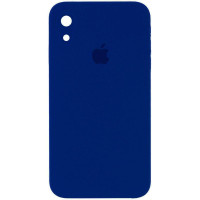 Custodia Silicone Case Square Full Camera Protective (AA) per Apple iPhone XR (6.1) - Blu / Deep navy