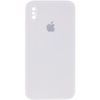 Чехол Silicone Case Square Full Camera Protective (AA) для Apple iPhone XS Max (6.5) - Белый / White