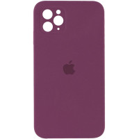 Custodia Silicone Case Square Full Camera Protective (AA) per Apple iPhone 11 Pro (5.8) - Bordeaux / Maroon