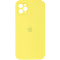 Чехол Silicone Case Square Full Camera Protective (AA) для Apple iPhone 11 Pro (5.8) - Желтый / Yellow