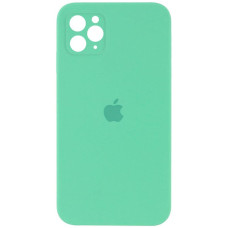Чохол Silicone Case Square Full Camera Protective (AA) для Apple iPhone 11 Pro (5.8) - Зелений / Spearmint