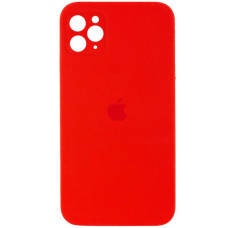 Чехол Silicone Case Square Full Camera Protective (AA) для Apple iPhone 11 Pro (5.8) - Красный / Red