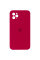 Чохол Silicone Case Square Full Camera Protective (AA) для Apple iPhone 11 Pro (5.8) - Червоний / Rose Red - фото