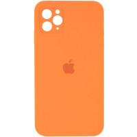 Чехол Silicone Case Square Full Camera Protective (AA) для Apple iPhone 11 Pro (5.8) - Оранжевый / Papaya