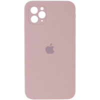 Чохол Silicone Case Square Full Camera Protective (AA) для Apple iPhone 11 Pro (5.8) - Рожевий / Pink Sand