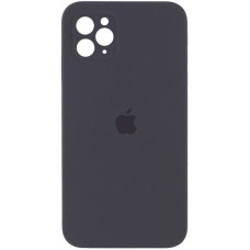 Чехол Silicone Case Square Full Camera Protective (AA) для Apple iPhone 11 Pro (5.8) - Серый / Dark Gray