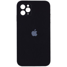 Чехол Silicone Case Square Full Camera Protective (AA) для Apple iPhone 11 Pro (5.8) - Черный / Black
