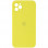 Чохол Silicone Case Square Full Camera Protective (AA) для Apple iPhone 11 Pro (5.8) - Жовтий / Bright Yellow