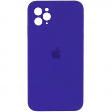 Чехол Silicone Case Square Full Camera Protective (AA) для Apple iPhone 11 Pro (5.8) - Фиолетовый / Ultra Violet