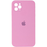 Чохол Silicone Case Square Full Camera Protective (AA) для Apple iPhone 11 Pro (5.8) - Рожевий / Light pink