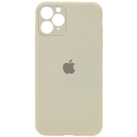 Чехол Silicone Case Square Full Camera Protective (AA) для Apple iPhone 11 Pro (5.8) - Бежевый / Antique White
