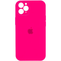 Чехол Silicone Case Square Full Camera Protective (AA) для Apple iPhone 11 Pro (5.8) - Розовый / Barbie pink