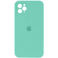 Чехол Silicone Case Square Full Camera Protective (AA) для Apple iPhone 11 Pro (5.8) - Бирюзовый / Turquoise