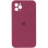 Чехол Silicone Case Square Full Camera Protective (AA) для Apple iPhone 11 Pro (5.8) - Бордовый / Plum
