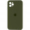 Чехол Silicone Case Square Full Camera Protective (AA) для Apple iPhone 11 Pro (5.8) - Зеленый / Dark Olive