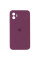 Чехол Silicone Case Square Full Camera Protective (AA) для Apple iPhone 11 (6.1) - Бордовый / Maroon - фото