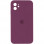 Чохол Silicone Case Square Full Camera Protective (AA) для Apple iPhone 11 (6.1) - Бордовий / Maroon