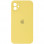 Чохол Silicone Case Square Full Camera Protective (AA) для Apple iPhone 11 (6.1) - Жовтий / Canary Yellow