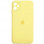 Чохол Silicone Case Square Full Camera Protective (AA) для Apple iPhone 11 (6.1) - Жовтий / Yellow