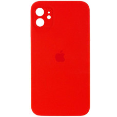 Чохол Silicone Case Square Full Camera Protective (AA) для Apple iPhone 11 (6.1) - Червоний / Red