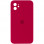 Чохол Silicone Case Square Full Camera Protective (AA) для Apple iPhone 11 (6.1) - Червоний / Rose Red