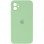 Чехол Silicone Case Square Full Camera Protective (AA) для Apple iPhone 11 (6.1) - Мятный / Mint