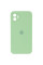 Чехол Silicone Case Square Full Camera Protective (AA) для Apple iPhone 11 (6.1) - Мятный / Mint - фото