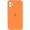 Чехол Silicone Case Square Full Camera Protective (AA) для Apple iPhone 11 (6.1) - Оранжевый / Papaya