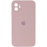 Чехол Silicone Case Square Full Camera Protective (AA) для Apple iPhone 11 (6.1) - Розовый / Pink Sand