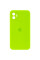 Чехол Silicone Case Square Full Camera Protective (AA) для Apple iPhone 11 (6.1) - Салатовый / Neon green - фото