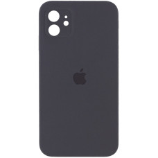 Чехол Silicone Case Square Full Camera Protective (AA) для Apple iPhone 11 (6.1) - Серый / Dark Gray
